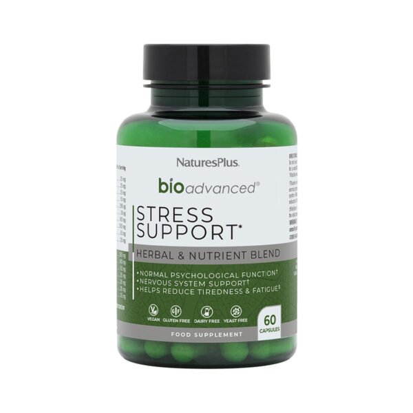 Nature's Plus Bio-Advanced Stress Support capsule bottle