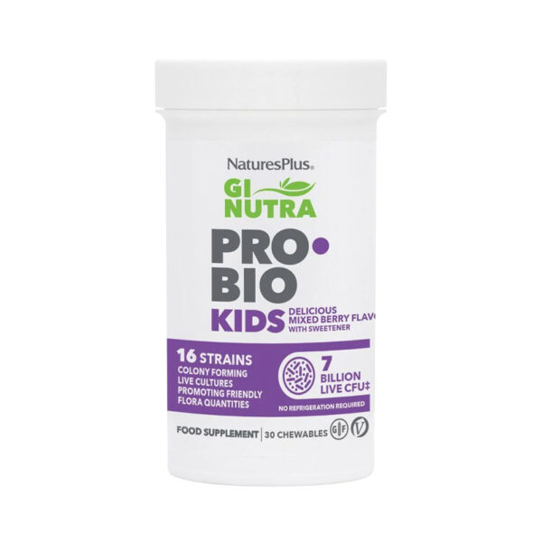 Natures Plus GI Nutra Probio Kids - 30 Chewable Tablets