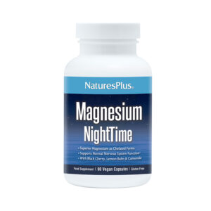 Nature's Plus KalmAssure night time magnesium capsule bottle