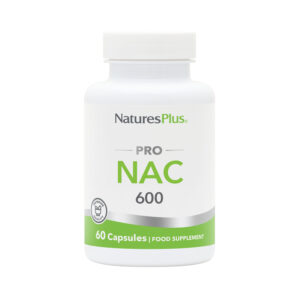 Nature's Plus NAC 600mg antioxidant capsule bottle