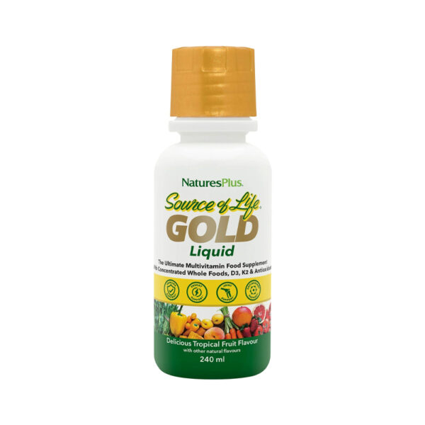 Natures Plus Source of Life Gold Liquid Multivitamin - 240ml