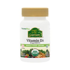 Natures Plus Source of Life Garden Vitamin D3 2500iu - 60 Capsules